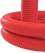 Двустенная труба ПНД гибкая для кабельной канализации д.110мм, SN8, бухта 100м, цвет красный